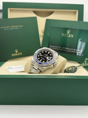 Rolex GMT Master 2 40mm 126710BLNR Batman, stainless steel oyster bracelet, 2022