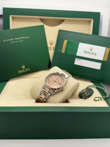 Rolex Datejust 31mm, 278271, rose roman dial, everose bi metal, oyster, 2019
