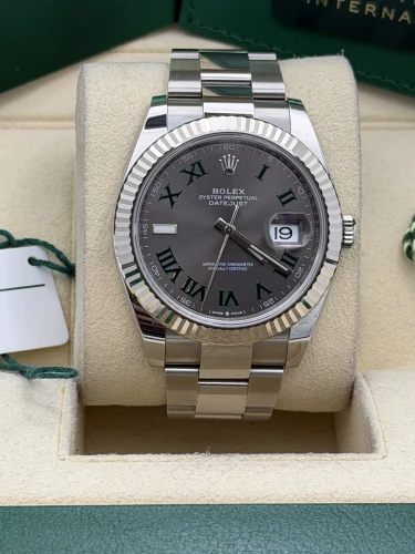 Rolex Datejust 41mm 126334 Wimbledon dial, fluted, oyster bracelet, 2022