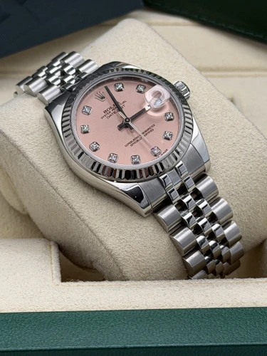 Rolex Datejust 31mm 178274 pink diamond dot dial, jubilee bracelet, 2008