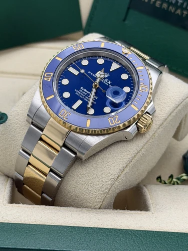 Rolex Submariner date 41mm Bluesy 126613LB, bi metal blue dial & bezel 2022