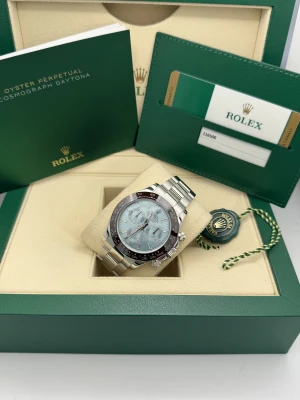 Rolex Daytona 40mm, 116506 platinum ice blue baguette dial  2019