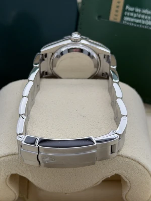 Rolex Oyster Perpetual 26mm 176200 silver baton dial 2009