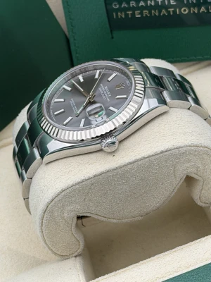 Rolex Datejust 41mm slate grey baton dial, oyster bracelet 126334 2022