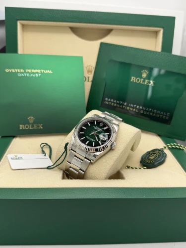 Rolex Datejust 36mm 126234 green ombré dial, fluted, oyster, 2026 unworn