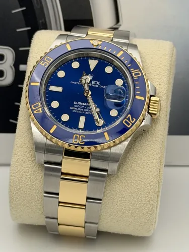 Rolex Submariner date 41mm Bluesy 126613LB, bi metal blue dial & bezel 2022