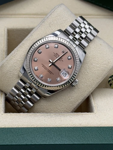 Rolex Datejust 31mm 178274 pink diamond dot dial, jubilee bracelet, 2008