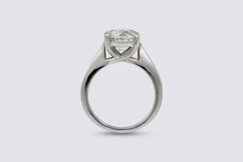 Platinum Diamond Solitaire Ring 3.58ct