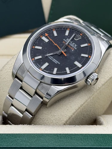 Rolex Milgauss 40mm, 116400 black dial, 2014 unworn