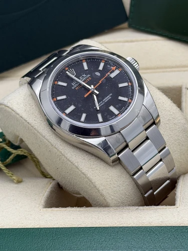 Rolex Milgauss 40mm, 116400 black dial, 2014 unworn