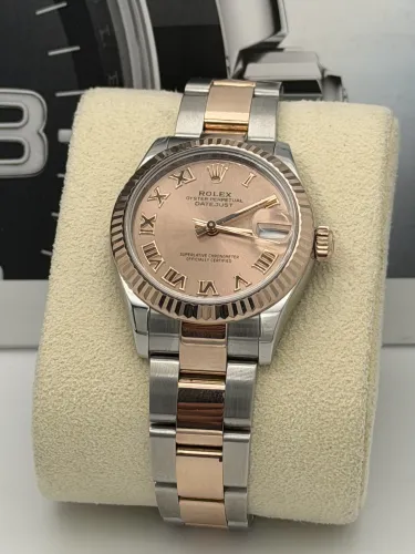 Rolex Datejust 31mm, 278271, rose roman dial, everose bi metal, oyster, 2019