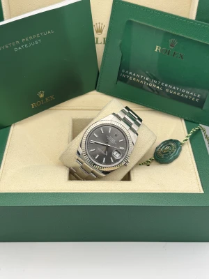 Rolex Datejust 41mm slate grey baton dial, oyster bracelet 126334 2022