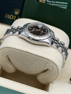 Rolex Datejust 26mm 179174 black roman dial jubilee bracelet 2009