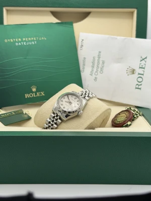 Rolex Datejust 26mm 179174, silver jubilee dial, fluted bezel, jubilee, 2006