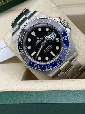 Rolex GMT Master 2 40mm 126710BLNR Batman, stainless steel oyster bracelet, 2022