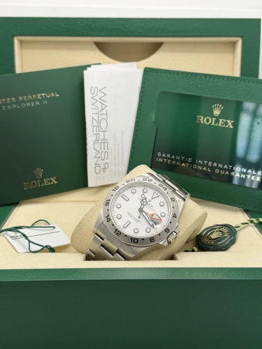 Rolex Explorer 2 42mm 226570 polar white dial, oyster, 2023