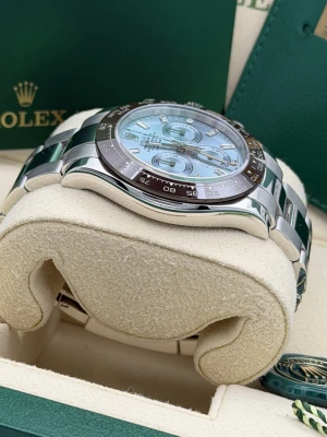 Rolex Daytona 40mm, 116506 platinum ice blue baguette dial  2019