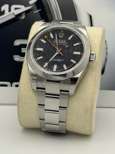 Rolex Milgauss 40mm, 116400 black dial, 2014 unworn