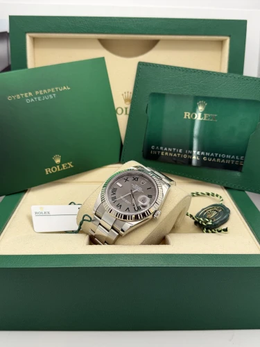 Rolex Datejust 41mm 126334 Wimbledon dial, fluted, oyster bracelet, 2022