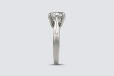 Platinum Diamond Solitaire Ring 3.58ct