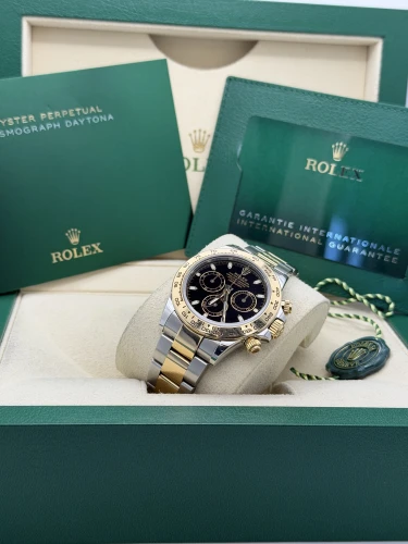 Rolex Daytona 40mm, , 116503 yellow gold bi metal black baton dial, oyster bracelet, 2023