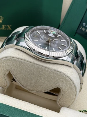 Rolex Datejust 41mm slate grey baton dial, oyster bracelet 126334 2022