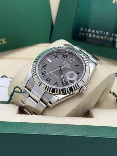 Rolex Datejust 41mm 126334 Wimbledon dial, fluted, oyster bracelet, 2022