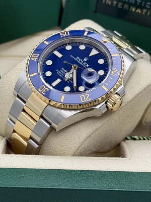 Rolex Submariner date 41mm 126613LB Bluesy, bi metal oyster bracelet 2023