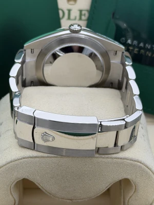 Rolex Datejust 41mm 126334 blue baton dial, fluted, oyster bracelet, 2022 unworn