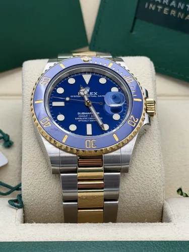Rolex Submariner date 41mm Bluesy 126613LB, bi metal blue dial & bezel 2022