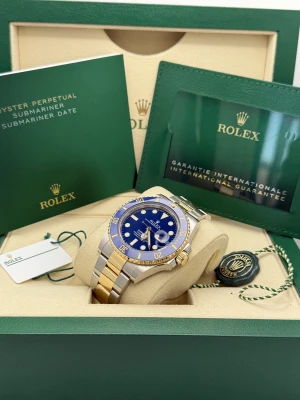 Rolex Submariner date 41mm 126613LB Bluesy, bi metal oyster bracelet 2023
