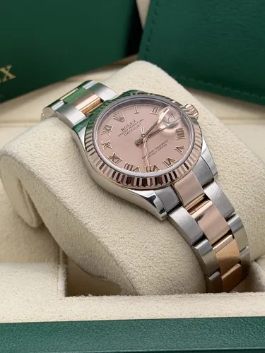 Rolex Datejust 31mm, 278271, rose roman dial, everose bi metal, oyster, 2019